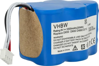 Produktbild von vhbw Akku Ersatz für 945-0005, 945-0006, 205-0001, 945-0024, LP43SC3300P5 für Staubsauger (3300 mAh, 6 V, NiMH)