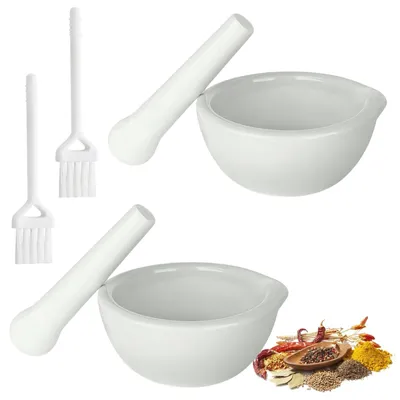 Obrázek produktu pro 2 kusy keramických mís s tlouklem a výlevkou