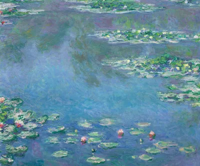 Image de Affiche 60 x 50 cm Nénuphars, Monet Vintage pour le salon