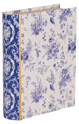 Immagine prodotto di Clayre & Eef Scatola porta libri 17x14x5 cm Cartone bianco blu