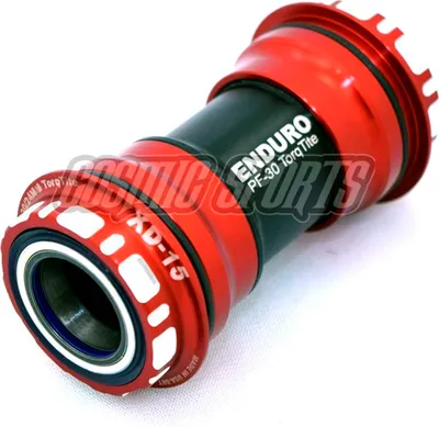 Image de Enduro Bearings XD-15 Corsa Ceramic TorqTite Innenlager, PF30, 24mm, rouge (BKC-0670)