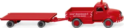 Produktbild von Wiking LKW Magirus Sirius Schwerlast-SZ rot