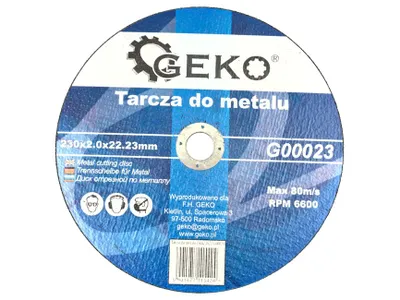 Zdjęcie produktu dla Tarcza do cięcia metalu, 230 mm x 2,0 mm x 22,2 mm, numer katalogowy: 00439