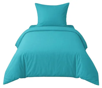 Produktbild von Bettwäsche 2tlg 135x200cm Baumwolle #UNI HELLBLAU