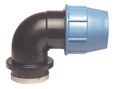 Produktbild von SOMATHERM FOR YOU – Abgewinkelter Kunststoffanschluss – PE-Rohr, Durchmesser 20 mm – F 1/2" – Einfach und schnell anzuschließen – Speziell für die Bewässerung – Trinkwasser