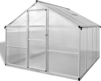 Obrázek produktu pro vidaXL Skleník se základy vyztužený hliníkem 6,05 m²