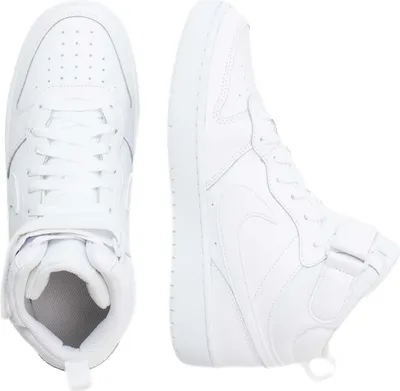 Produktbild von Nike Court Borough Mid Sportschuhe Kinder Sneaker sportlicher Schnürer Weiß Freizeit, Schuhgröße:EUR 39 | US 6.5Y