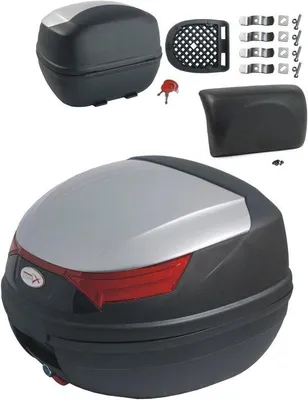 Zdjęcie produktu dla Torba motocyklowa – 32 litry – srebrna – z dużym odblaskiem – transport bagażu motocyklowego