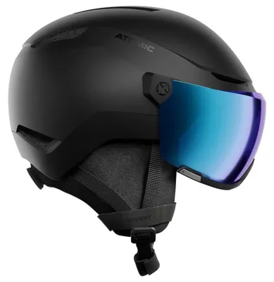 Zdjęcie produktu dla Kask motocyklowy Atomic Revent Stereo z wizjerem, czarny, rozmiar 51-55 cm. Kolor: czarny, rozmiar: 51-55 cm