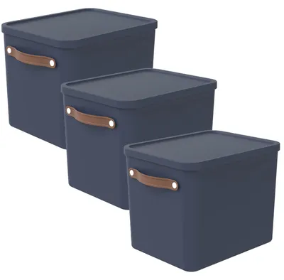 Produktbild von Aufbewahrungsbox 27L Maloja - Kunststoffbox mit Deckel - Stapelbox 40,0 x 29,0 x 29,5 cm - Plastikbox Ordnungsbox Allzweckkiste