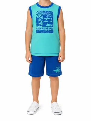 Produktbild von 82357 Blue Seven T-Shirt & Shorts  Jungen Türkis Gr. 122
