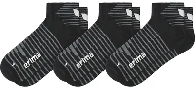 Produktbild von Erima 3er-Pack kurze Socken Schwarz 39-42