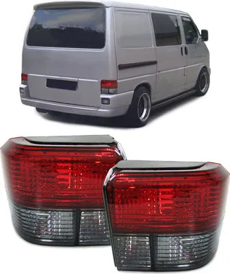 Produktbild von Rückleuchten Rot Schwarz Kristall passend für VW Bus T4 90-03