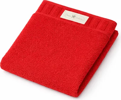 Produktbild von Casa Colori Frottier Handtuch 50x100cm 50 x 100 cm rot Hohe Farbbrillanz, Einfache Pflege