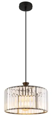 Produktbild von Globo Lighting Hängeleuchte Metall schwarz matt, 1x E27