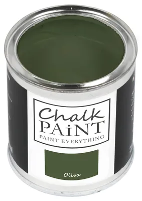 Produktbild von Chalk Paint Everything® Oliva (Olivgrün) - (750 ml) Wasserbasierte Kreidefarbe für Shabby-Chic-Möbel, Dekoration und Recycling-Projekte – Ungiftig, leicht anzuwenden