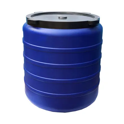 Produktbild von Kunststofffass 300L Regentonne Wassertank Wasserbehälter Regenfass Gartentonne Blau mit Deckel