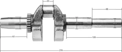 Obrázek produktu pro Kliková hřídel Kawasaki FJ180V ORIGINÁLNÍ DÍL 13031-2129