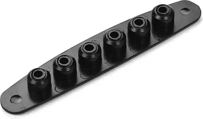 Produktbild von E-Gitarren-Teile, Metallbrücke, Saite durch Korpushülsen, Buchsenplatte zum Austausch