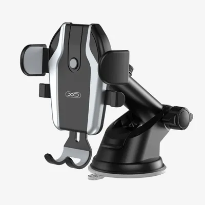 Obrázek produktu pro XO C77 Držák na mobilní telefon do auta s přísavkou na palubní desku a čelní sklo, černý