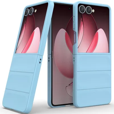 Produktbild von Handyhülle für Samsung Galaxy Z Flip 7 Hartes PC Matt Stossfest Anti-rutsch Hülle Blau