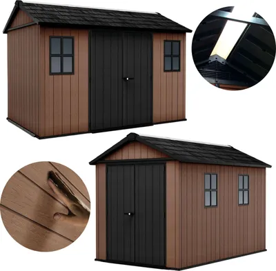 Zdjęcie produktu dla Keter - Domek Ogrodowy Newton Plus 350x230x246cm - Narzędziowy Schowek z Technologią EVOTECH