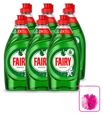 Produktbild von 6 x Fairy Original Spülmittel - 320 ml - Sparpackung - 6 Stücke