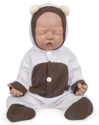 Productafbeelding van Babypop 31 cm - Levensechte Siliconen Pop - Waterdicht - Unieke Geboortevlek - Anatomisch Lichaam - Perfect voor Baden