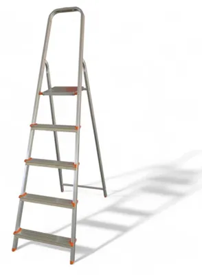 Image de Échelle professionnelle en aluminium d'une capacité de 150 kg, avec marches antidérapantes, idéale pour un usage domestique et les travaux de construction - 4 marches