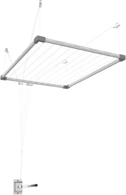 Productafbeelding van Famanu wasdroger, wandmontage - Uittrekbaar, wit