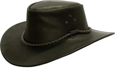 Produktbild von Kinder Cowboy Hut mit Rundkordel in braun und schwarz, Größe 54-55 cm: schwarz / 54-55 cm