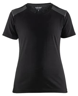 Imagen del producto de Blakläder 347910429933XL, camiseta para mujer, color negro/amarillo, talla XL