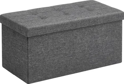 Produktbild von Hocker mit Stauraum, grau, 76x38x38cm