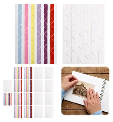 Produktbild von Selbstklebende Fotoecken, 2448 Stück für DIY Dekoration, Fotoalbum, Scrapbooking, Tagebuch, 24 Blatt