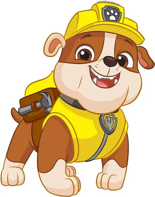 Produktbild von Sanders & Sanders Wandtattoo PAW Patrol Gelb und Beige - 601419 - 8,5 x 15 cm