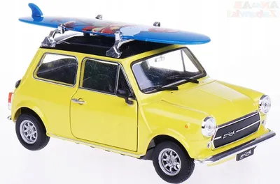 Produktbild von Welly Mini Cooper 1300 Modellauto detailgetreu 1:24 gelb