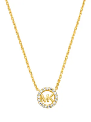 Produktbild von Michael Kors Halskette mit Anhänger Logo MK Vergoldet MKC1726CZ710