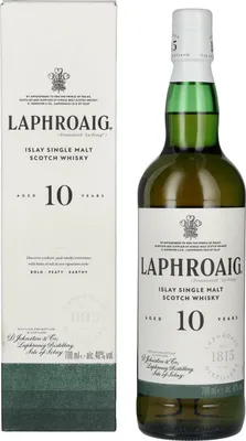Produktbild von Laphroaig 10 Jahre Islay Single Malt Scotch Whisky in Geschenkpackung | 40 % vol | 0,7 l