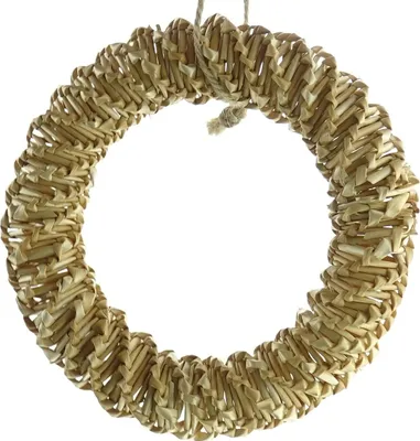 Produktbild von Kaemingk Ornamentanhänger Strohring Natur Ø 14 cm