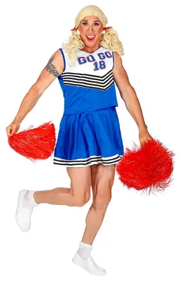 Produktbild von WIDMANN MILANO Cheerleader Kostüm Herren Oberteil Rock Drag Queen Fasching JGA