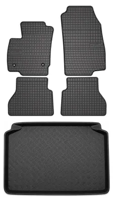 Immagine prodotto di Tappetini gomma SolidPRO + bagagliaio per Ford B-MAX 2012-2017 5 pezzi