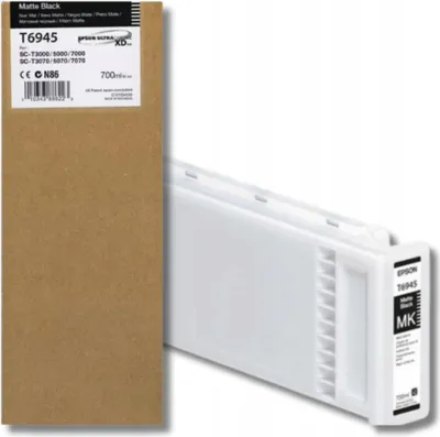 Productafbeelding van Epson Singlepack UltraChrome XD Matzwart T694500 (700 ml), Hoge (XL) opbrengst, Zwart, Pigmentinkt, 700 ml, 1 stuk, Verpakt per stuk