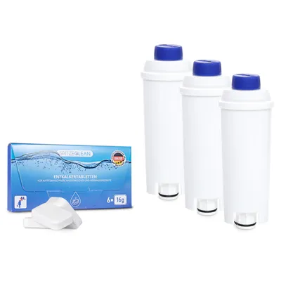Immagine prodotto di Seltino Spitze Ellipse: 3 filtri per l'acqua e 1 confezione di pastiglie anticalcare per DeLonghi