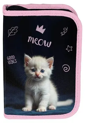 Image de Étui à crayons White Kitty PP26CD-P001 - PASO