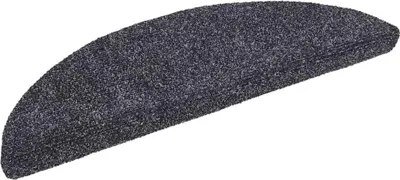 Produktbild von vidaXL Stufenmatten Selbstklebend 10 Stk. 56x17x3 cm Dunkelgrau Halbrund