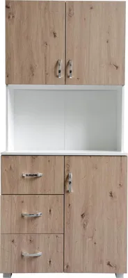 Produktbild von Küchenschrank Weiß Artisaneiche Blanca