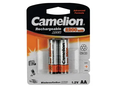 Image de Accu Nimh Lr6 2200mah Rechargeable, Longue Durée - Tool Land