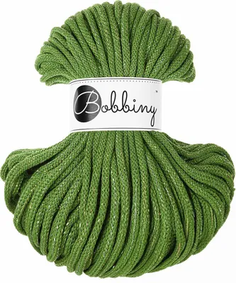Produktbild von Bobbiny Premium 5 mm 50 m Shiny Moss Green Schnur