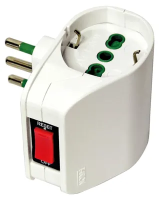 Zdjęcie produktu dla FANTON 87310 Adapter wtyczki sieciowej typ L (IT) typ L (IT) typ F Biały
