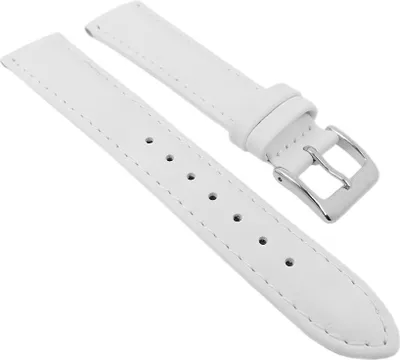Produktbild von Ersatzband Leder weiß gepolstert Herzog Seidenkalb 26702S, Stegbreite:18mm